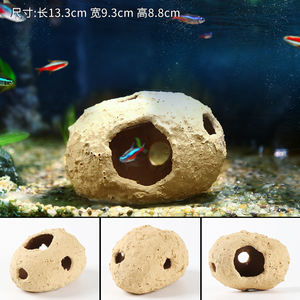 Aquarium Ceramic Rock Cave Baby <strong>Fish</strong> and Shrimp Breeding Hiding Shelter Purple Clay <strong>Pots</strong> for <strong>Fish</strong> tank - Product Image 4