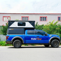 Huntoo - Tienda de Campaña Ligera Personalizada para Camioneta, Desplegable, para Camionetas con Plataforma Plana, Caja de Campamento para Jeep Gladiator