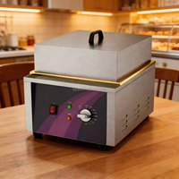 Nouvelle machine à soufflés, crêpes, muffins et gaufres Yuqi en acier inoxydable, légère, multifonction, avec contrôle numérique et thermostat réglable