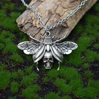 Tendance classique gothique alliage crâne tête Animal papillon insecte série collier boucle d'oreille combinaison costume exquis cadeau pour homme femmes