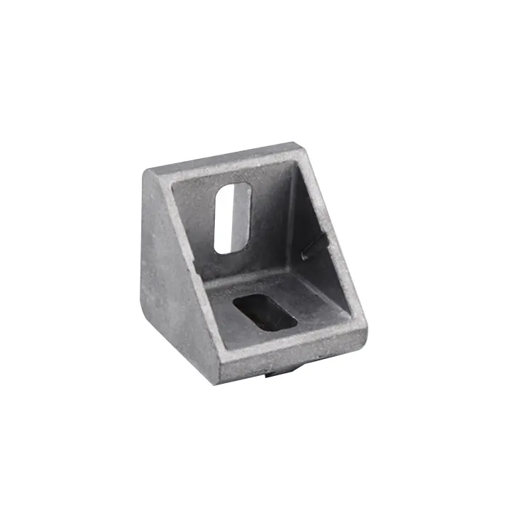 Corner Bracket 310.04/370.04 Nonstandard Dull Polished 45x45 Slotted Angle Bracket Corner With Cap Aluminum Profile Accessories