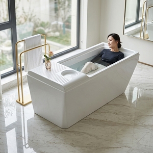 Vasca per Immersione in Acqua Fredda Vapasauna in Acrilico con Refrigeratore Integrato per Recupero e Benessere Domestico e <span class=keywords><strong>Spa</strong></span> - Product Image 1