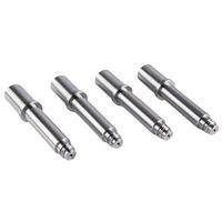 Pièces d'échantillonage usinées sur commande CNC pour filetages, en acier inoxydable/aluminium, avec traitement de surface par sablage