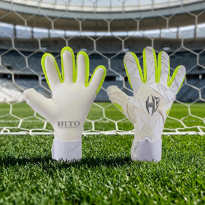 Customized Goalkeeper Gloves Front Palm Contact Latex Backhand Sublimation Printing Roll Finger Top High Quality - Product Image 3