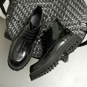 Botas de Hombre con Punta en Pico, Estilo Otoño-Invierno, Hechas a Mano, para Fiesta, Estilo Ejecutivo, con Cordones, de Cuero - Product Image 4