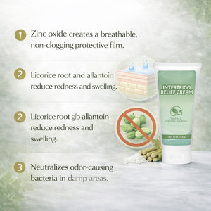 Crème apaisante pour les rides de la peau, soin de la peau, rafraîchissante, non collante, emballage neutre - Product Image 6
