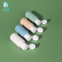 YAN Emballage 30ml Vide Orange Bleu Rose Main Lavage Du Visage Shampooing Cosmétique HDPE Bouteille En Plastique Boîte Flip Cap Voyage Quatre Pièces Ensemble