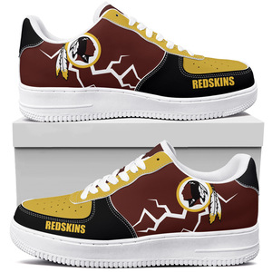 Chaussures de skateboard avec logo de l'équipe NFL pour hommes, baskets de sport décontractées à lacets, chaussures de marche respirantes - Product Image 1