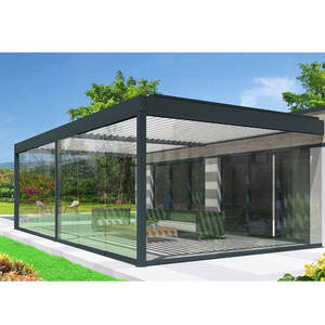 Modern Outdoor <strong>Pergola</strong> Four Seasons 3x6 Bioclimatic Pavilion Waterproof Aluminum <strong>Design</strong> with OEM Factory <strong>Ideas</strong> - Product Image 3