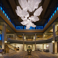 Lustre en cristal sur mesure pour la décoration, les banquets, les halls d'hôtel, les villas, les escaliers, les grands projets