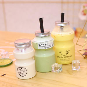 Botella de PET Vacía de 350 ml, 500 ml, 700 ml, con Tapa, Botella Transparente para Té Boba, para Bebidas Frías DIY - Product Image 2