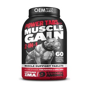 Complément alimentaire de haute qualité pour chiens OEM, pour développer les muscles, favoriser la croissance musculaire et augmenter la masse musculaire chez les chiens. - Product Image 1