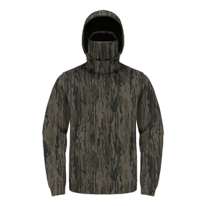 سترات بغطاء رأس للرجال عالية الجودة كبيرة الحجم مطبوعة كامو مع ثقوب مقطوعة بالليزر فتل مقاوم للماء شعار مخصص للصيد في فصل الشتاء - Product Image 1