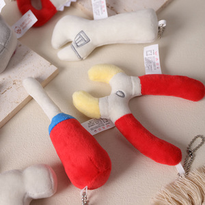 Juguete educativo para niños, Mini herramienta de peluche, martillo de simulación, alicates, destornillador, taladro eléctrico, <span class=keywords><strong>llave</strong></span>, tuerca, tornillo, juguete - Product Image 2