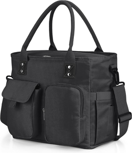 Grand sac à lunch isotherme, boîte à lunch étanche, sac fourre-tout à large ouverture avec bandoulière, sac isotherme réutilisable - Product Image 1