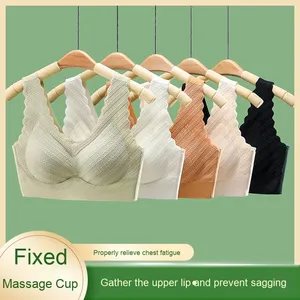 Sujetador absorbente de sudor cómodo para mujer OEM ODM al por mayor sujetadores grandes minimizadores de copa personalizable con forma de U para levantar el pecho - Product Image 5