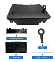 Pièges à appâts pour souris BSTW en plastique solide verrouillable, écologiques, imperméables, portables pour le contrôle des souris et des rats
