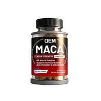 Capsules de racine de maca OEM pour hommes, pilules à base de plantes pour améliorer les performances masculines, renforcer la force, l'endurance et la vitalité pour l'énergie
