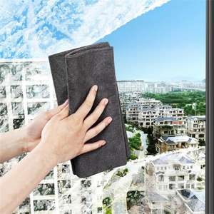 Chiffon magique pour vitres sans traces, chiffon spécial anti-traces pour miroirs et voitures, torchon en microfibre - Product Image 2