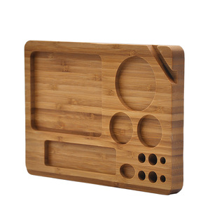 Natural Wooden Bamboo Hotel Service Eco-friendly <strong>Tray</strong> Rectangle Tobacco <strong>Storage</strong> Smoking Accessory Wooden <strong>Tray</strong> - Product Image 4