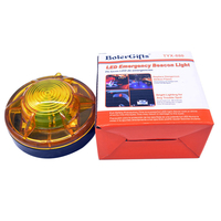 Feux de détresse LED ambre bimodes avec base magnétique, kit voiture 4 piles AA pour bateaux et alertes routières