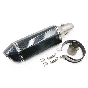 Motocicleta Universal tubo de Escape silenciador del motor de moto izquierda y derecha para TMAX530 XMAX300.250 CBR500 mt09 - Product Image 2