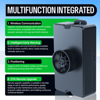 Solution de gestion intelligente des poubelles basée sur l'IoT avec module 4G CAT.1, localisation GPS DYP-SG01, portée de 2 m, jusqu'à 3 ans d'autonomie de la batterie