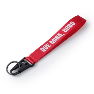 <b>Car</b> Keychain Red Fabric Wristband With Metal Clasp Anti Loss <b>Lanyard</b> For <b>Car</b> <b>Keys</b> - Product Image 5