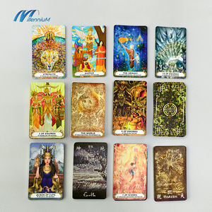 Factory Dropshipping personalizzabile stampa olografica tarocchi e carte oracolo a buon mercato tarocchi francesi carte da gioco - Product Image 4