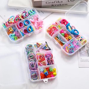 Conjunto <span class=keywords><strong>de</strong></span> regalo para niños, horquilla para niñas, banda elástica para el cabello, tocado bonito para bebé, lazos para el cabello, pinzas para primavera y verano para bebé, accesorios para el cabello Diy - Product Image 2