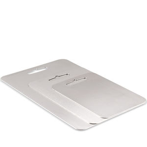 Planche à découper en titane pour aliments, <span class=keywords><strong>viande</strong></span>, légumes, ustensiles de cuisine en gros, planche à découper en acier inoxydable 304 titane - Product Image 1