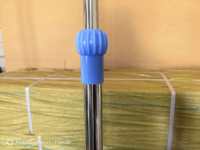 Support IV robuste en acier inoxydable, hauteur réglable, avec roulettes, Classe I, garantie 1 an, pour mobilier hospitalier