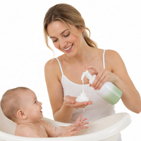 Bouteille vide en PET de 600 ml avec pompe à mousse pour gel douche, nettoyant visage, shampoing, emballage cosmétique avec logo personnalisé, couleur OEM/ODM