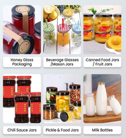 Bouchon métallique à visser de 38 mm, 43 mm, 53 mm, 63 mm, 70 mm, 82 mm pour pots en verre de confiture, miel, piment, lait
