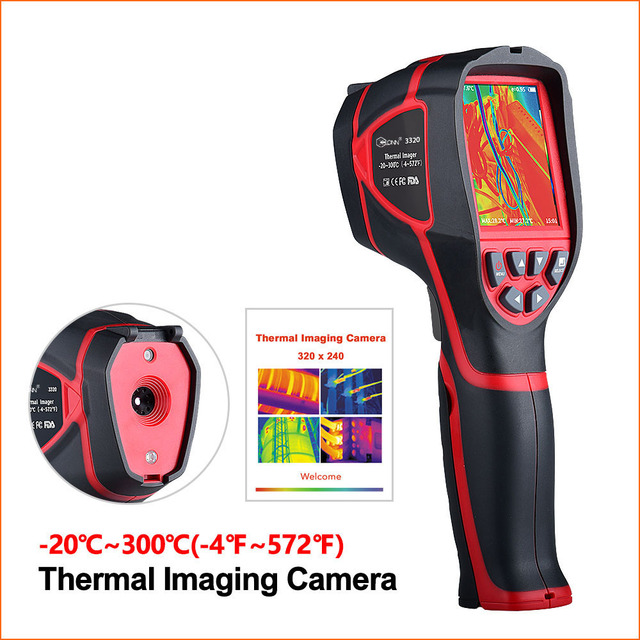 Handheld Portable Industrial Thermal Imager with 2.8-inch TFT Display OEM Customizable ABS Material Digital Thermometer