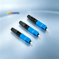 Conector Rápido de Fibra Óptica HC01 c SX SC UPC de 55 mm, Modo Único, Montaje Rápido, Sin Fusión, FTTH, FTTA, ODN