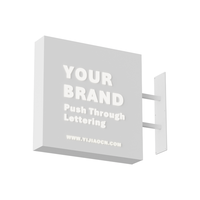 YIJIAO Boîte à lumière éclairée de haute qualité, panneau lumineux double face, design carré pour la publicité de détail