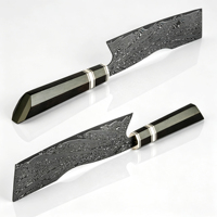Couteau Nakiri en acier Damas de 7 pouces, couteau à légumes japonais de qualité supérieure pour hacher, trancher et émincer, avec manche octogonal en ébène
