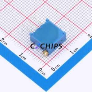 ตัวต้านทาน/โพเทนชิโอมิเตอร์แบบปรับได้สำหรับ3296X-204ผ่านชิ้นส่วนรู (THT)-3P, ตัวต้านทาน9.5x4.8มม. 200Kohm 10% 500 250mw ppm/℃ - Product Image 2