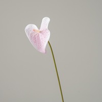 EVA Real Touch 3D handgemaakte kunstmatige Anthurium bloemen met rode roze enkele steel voor bruiloft, huis, feest, afstuderen decoratie