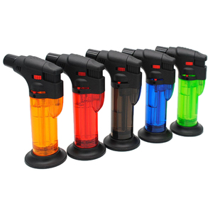 Cổ Điển Nhựa Hàn Ngọn Đuốc Nhẹ Hơn <span class=keywords><strong>Gun</strong></span> Hình Refillable Xách Tay Gas Nhẹ Hơn Cho Thuốc Lá Sử Dụng Máy Bay Phản Lực Ngọn Lửa Thiết Kế Tặng - Product Image 4