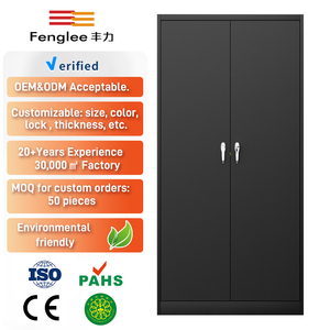 Steel Office Furniture Metal <strong>Storage</strong> <strong>Cabinet</strong> Black Color <strong>Lockable</strong> Handle Filing <strong>Cabinet</strong> with Vault Safe Locker - Product Image 5