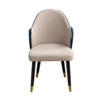 Dernier modèle de mobilier de salle à manger pour la maison, prix de gros, chaises de salle à manger personnalisées et confortables, de luxe en cuir bleu