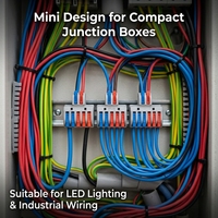 Connecteur rapide modulaire 3 voies 32A, bornier fiable à courant élevé pour éclairage LED, connecteur de raccordement en ligne