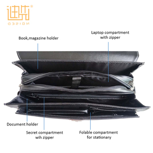 El elegante de cuero de la Pu con <span class=keywords><strong>mango</strong></span> negro Oficina maletín para los hombres - Product Image 3