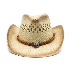 หมวกฟางพร้อมสายรัดหมวกกันแดดแบบคาวบอยวาดเองได้ - Product Image 1