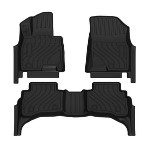 Custom Fit 3D Floor Mats For Hyundai Tucson 2022-2024 - All Weather, Heavy Duty, Black TPE Mats (1st & 2nd Row Set) - View #7