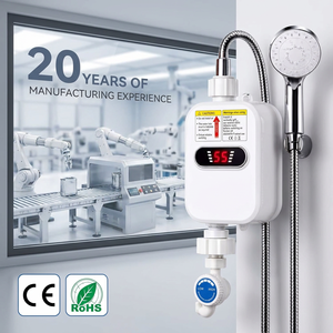 <span class=keywords><strong>Calentador</strong></span> de Agua Eléctrico Instantáneo sin Tanque, Termostático Inteligente de 110V para Baño Pequeño, Ducha Caliente de Acero Inoxidable para Exteriores, Hotel, RV - Product Image 5