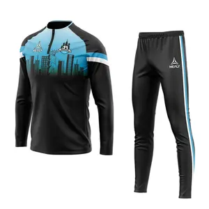 Быстросохнущий облегающий тренировочный комплект для тренировок спортивная мужская футбольная куртка тренировочные костюмы