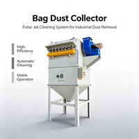Collecteur de poussière industriel à sacs Pulse Baghouse, machine compacte avec réservoir d'air et trémie pour usine de stockage de ciment